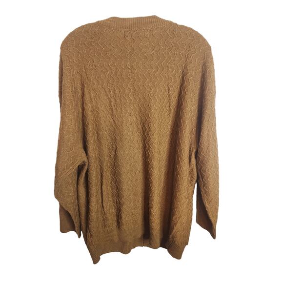 BloomChic Plain Pointelle Knit Geometric Crochet Pocket Button Front Cardigan 2X - Picture 7 of 7